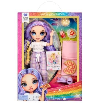 Rainbow High Junior High PJ Party Violet Willow Doll