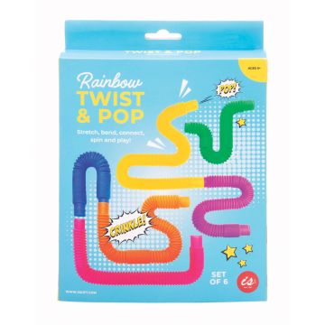 Rainbow Twist & Pop Tubes 6 Pack