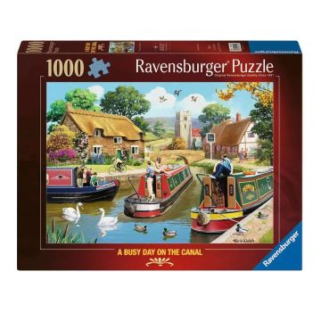 Ravensburger A Busy Day on the Canal 1000 Piece Jigsaw Puzzle