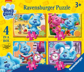 Ravensburger Blue's Clues 4 in Box 12, 16, 20, 24 Pieces Jigsaw Puzzles