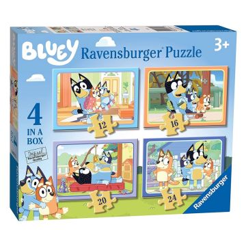 Ravensburger Bluey Lets Do This 4 In A Box Jigsaw Puzzles