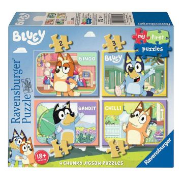 Ravensburger Bluey My First 4 in a Box 3, 2, 4, & 5 Piece Jigsaw Puzzle