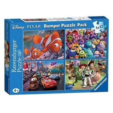 Ravensburger Disney Pixar Bumper Pack 4 x 42 Piece Jigsaw Puzzle