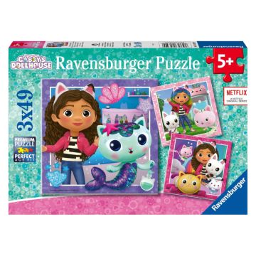 Ravensburger Gabby's Dollhouse 3 x 49 Piece Jigsaw Puzzle
