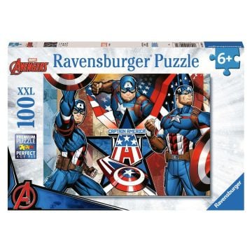 Ravensburger Marvel Captain America The First Avenger 100 XXL Piece Jigsaw Puzzle (Image 1)