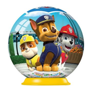 Ravensburger Paw Patrol Teamwork 3D Puzzle Ball 55 Piece Jigsaw Puzzle (Image 1)