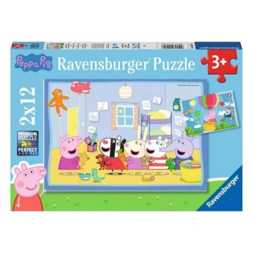 Ravensburger Peppa Pig Peppa's Adventure 2x12 Piece Jigsaw Puzzle