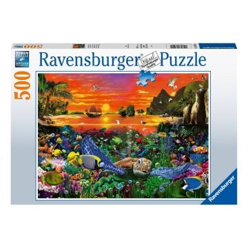 Ravensburger Turtle in the Reef 500 Piece Jigsaw Puzzle