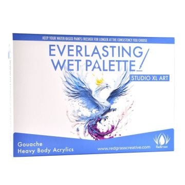 Redgrass Everlasting Wet Palette Studio XL Art for Gouache Heavy Body Acrylics