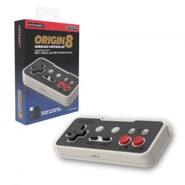 Retro-Bit Origin8 2.4GHz Wireless Controller for Switch & NES