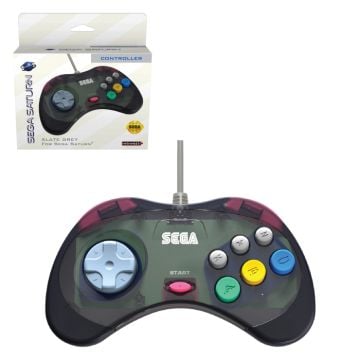 Retro-Bit Sega Saturn Wired Control Pad (Slate Grey)