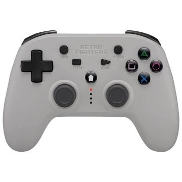 Retro-Fighters Defender Next-Gen PS1, PS2, PS3, PS Classic, Switch & PC Wireless Controller (Gray)