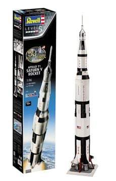 Revell 1:96 Apollo 11 Saturn V Rocket 50 Anniversary Moon Landing Gift Set (Image 1)