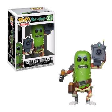Rick and Morty Pickle Rick (With Laser) Funko POP! Vinyl (Image 1)