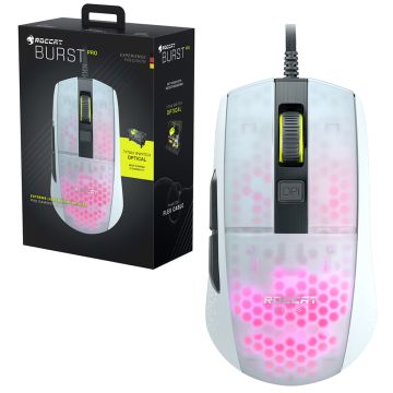 Roccat Burst Pro Extreme Lightweight Optical Pro Gaming Mouse (White)