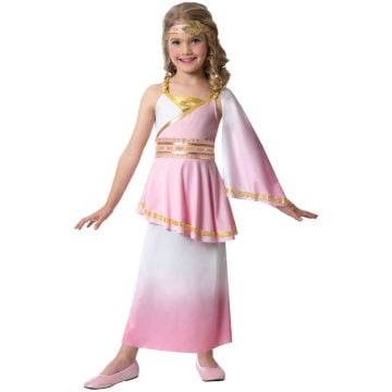 Roman Goddess Child Costume Size 6-8 Years