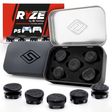 Satisfye Ryzepads Performance Thumb Grips 5 Piece Combo Pack for PlayStation 4 & 5
