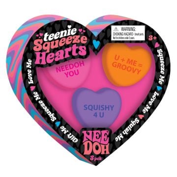 Schylling Nee-Doh Teenie Squeeze Hearts Assortment