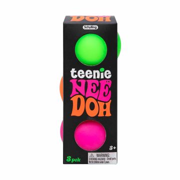 Schylling Teenie Nee-Doh Set of 3 Stress Ball Assorted Colours