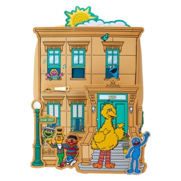 Loungefly Sesame Street Corner 12" Faux Leather Mini Backpack