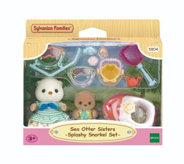 Sylvanian Families Sea Otter Sisters Splashy Snorkel Set0
