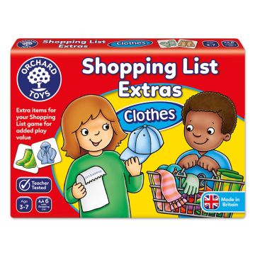 Shopping List Extras Clothes Card Game