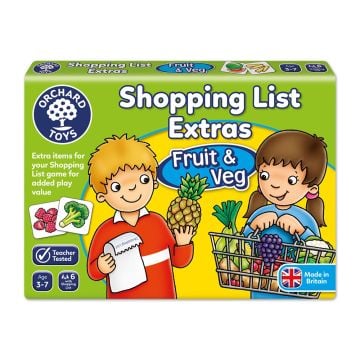 Orchard Toys Shopping List Extras Fruit & Veg Educational Kids Card Game
