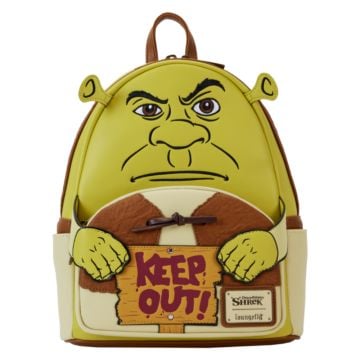 Loungefly Shrek Keep Out 10" Faux Leather Mini Backpack