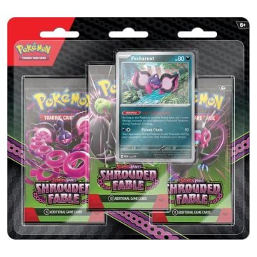 Pokemon TCG: Scarlet & Violet Shrouded Fable Three Booster Blister (Image 1)