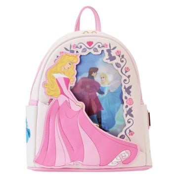 Loungefly Sleeping Beauty Princess Lenticular Faux Leather Mini Backpack
