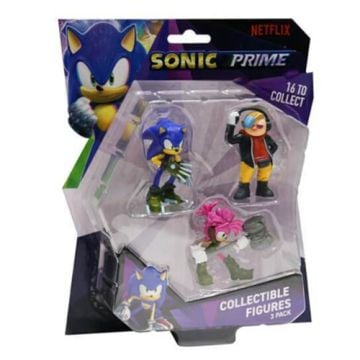 Sonic Prime 6.5CM Collectable Figures 3 Pack Blister (Sonic, Dr. Dont, Amy)