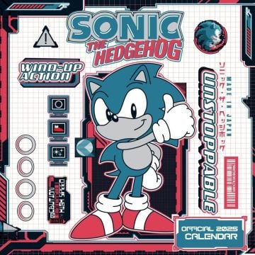 Impact Sonic The Hedgehog 2025 Square Wall Calendar