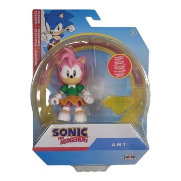 Sonic The Hedgehog 4" Articulated Figure With Accessory Classic Amy