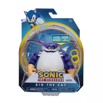 Sonic The Hedgehog Big with Rings 4" Articulated Figure