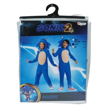 Sonic the Hedgehog Movie Fancy Dress Costume Size 4-6