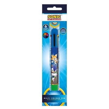 Sonic The Hedgehog Ring Spin Multi Colour Pens