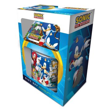 Sonic the Hedgehog Speed Freaks Mug Coaster & Keychain Gift Set
