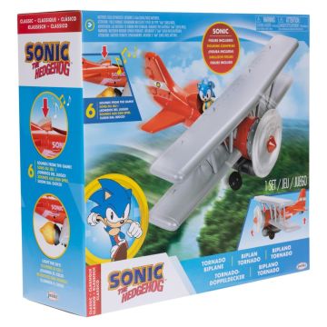 Sonic the Hedgehog Tornado Biplane Playset with 2.5" Sonic Figure