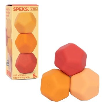 Speks Odds Orange Planes Silicone Magnets