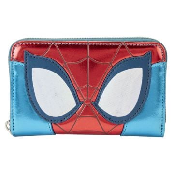 Loungefly Marvel Comics Spider-Man Metallic Zip Around Wallet