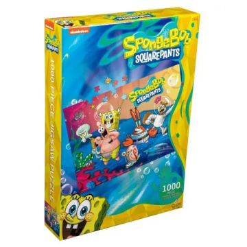Spongebob Squarepants Cast 1000 Piece Jigsaw Puzzle (Image 1)
