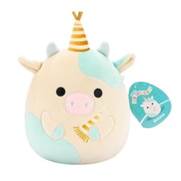 Squishmallows Celebration Belana the Spotted Cow with Party Hat 7.5" Plush0
