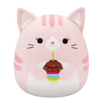 Squishmallows Celebration Laura the Tabby Cat with Cupcake 7.5" Plush0