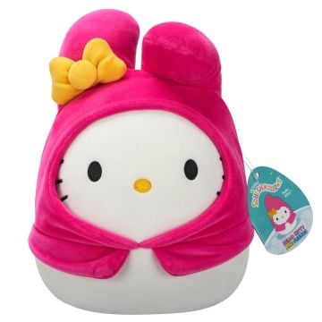 Squishmallows Hello Kitty & Friends Hello Kitty in My Melody Hoodie 8" Plush