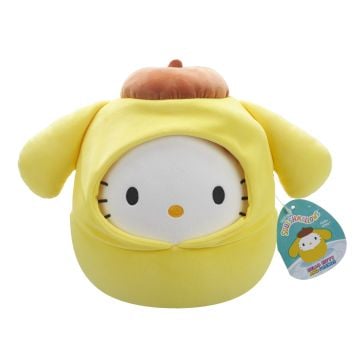 Squishmallows Hello Kitty & Friends Hello Kitty in Pompompurin Hoodie 8" Plush