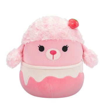 Squishmallows Hybrid Sweets Chloe the Strawberry Milkshake Poodle Dog 7.5" Plush