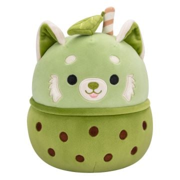 Squishmallows Hybrid Sweets Eitan the Matcha Boba Red Panda 7.5" Plush