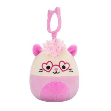 Squishmallows Valentines Chambless the Possum 3.5" Clip-On Plush