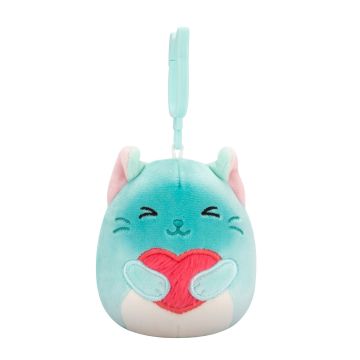 Squishmallows Valentines Sigrid the Siamese Cat 3.5" Clip-On Plush