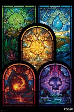 Magic the Gathering Stained Glass Poster